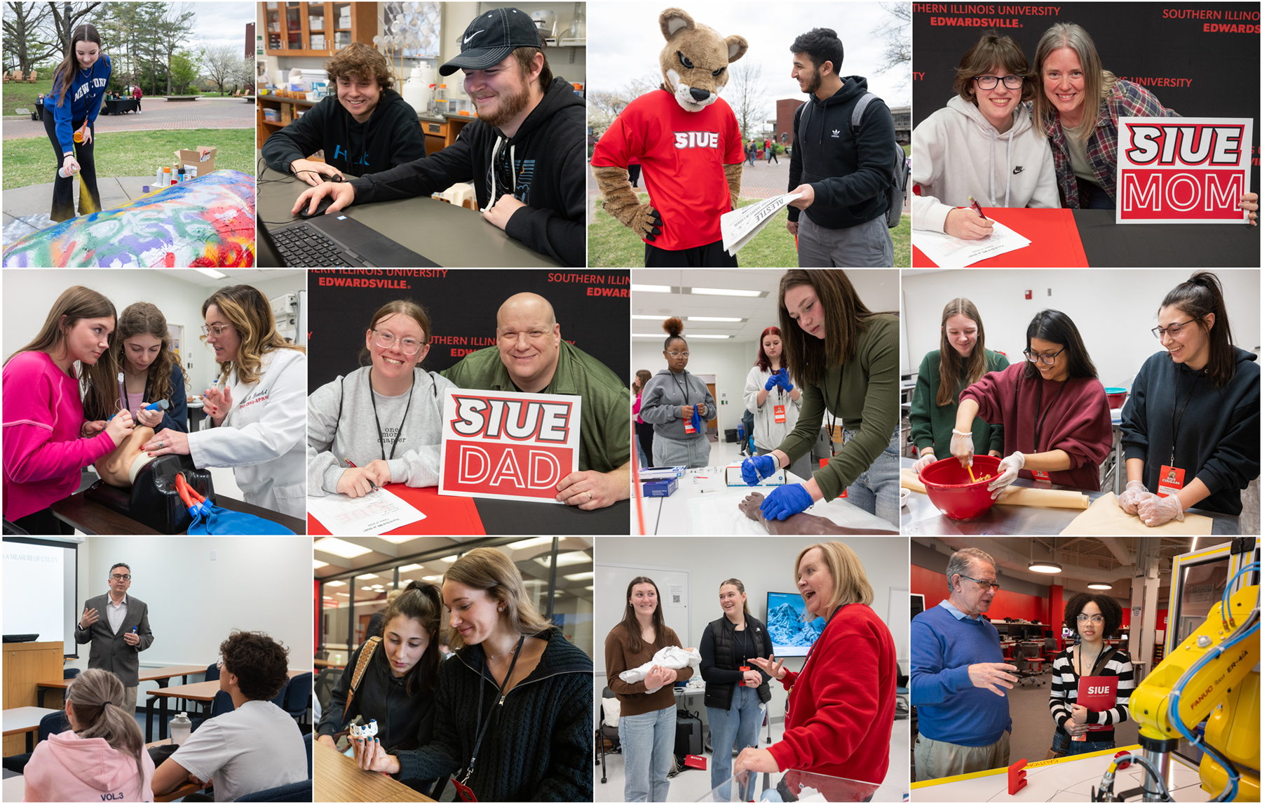 Collage of students admitted to SIUE fall 2024 cohort