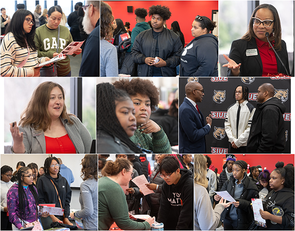 Collage of photos from Multicultural Admitted Student Day